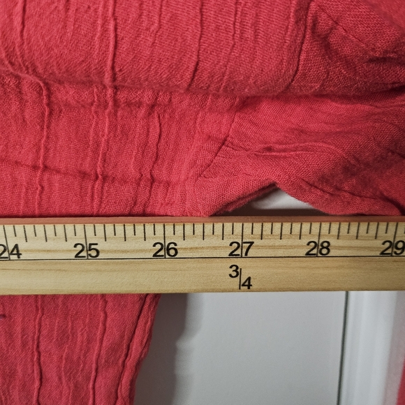 LOFT XL Coral Cotton Gauze Hooded Tunic Hi-Low Lightweight NWT Lagenlook Coastal - Picture 5 of 7